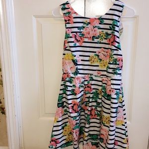 Rue 21 striped and floral dress